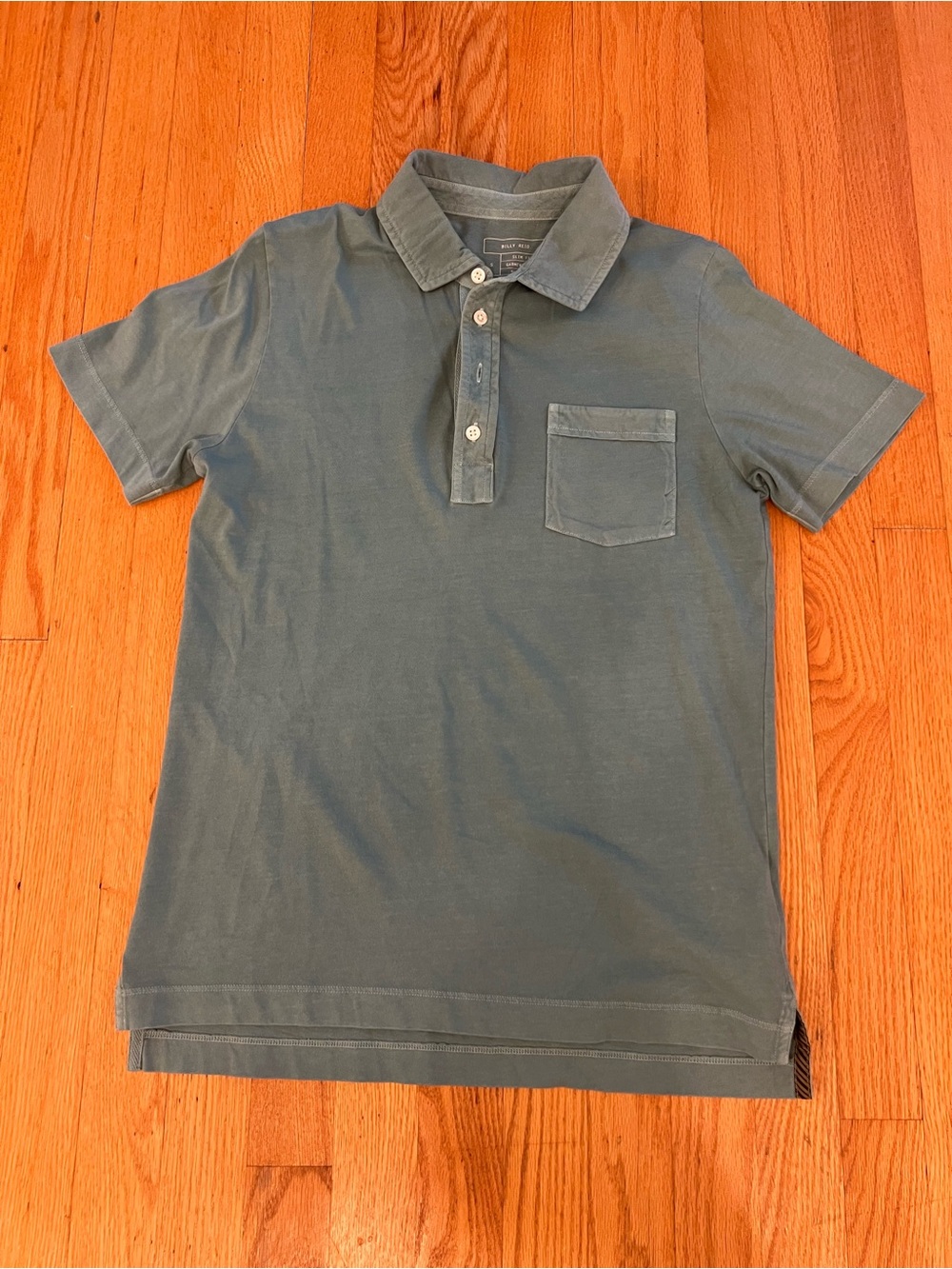 Billy Reid Pensacola Polo Polo Shirt - Slate Green